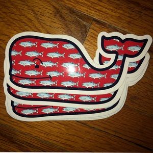 Original Pattern 20th Anniversary Whale Sticker
